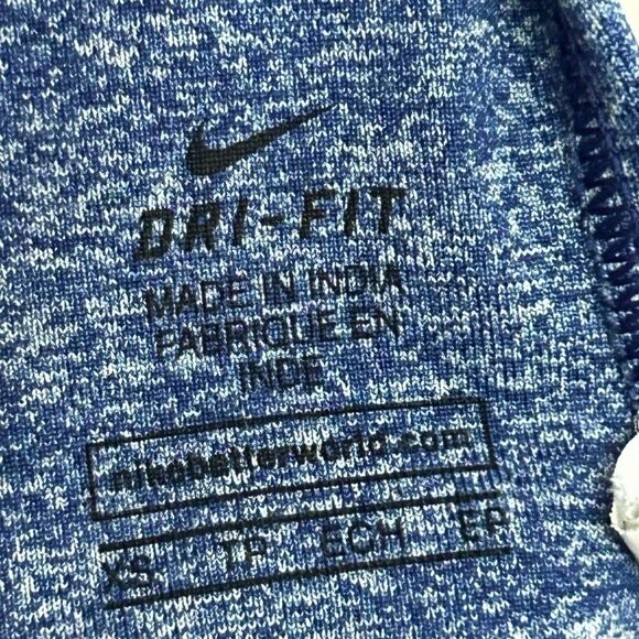 Nike Pro Dri-FIT Sports Bra XS Heather Navy Blue Medium Support - Picture 4 of 6